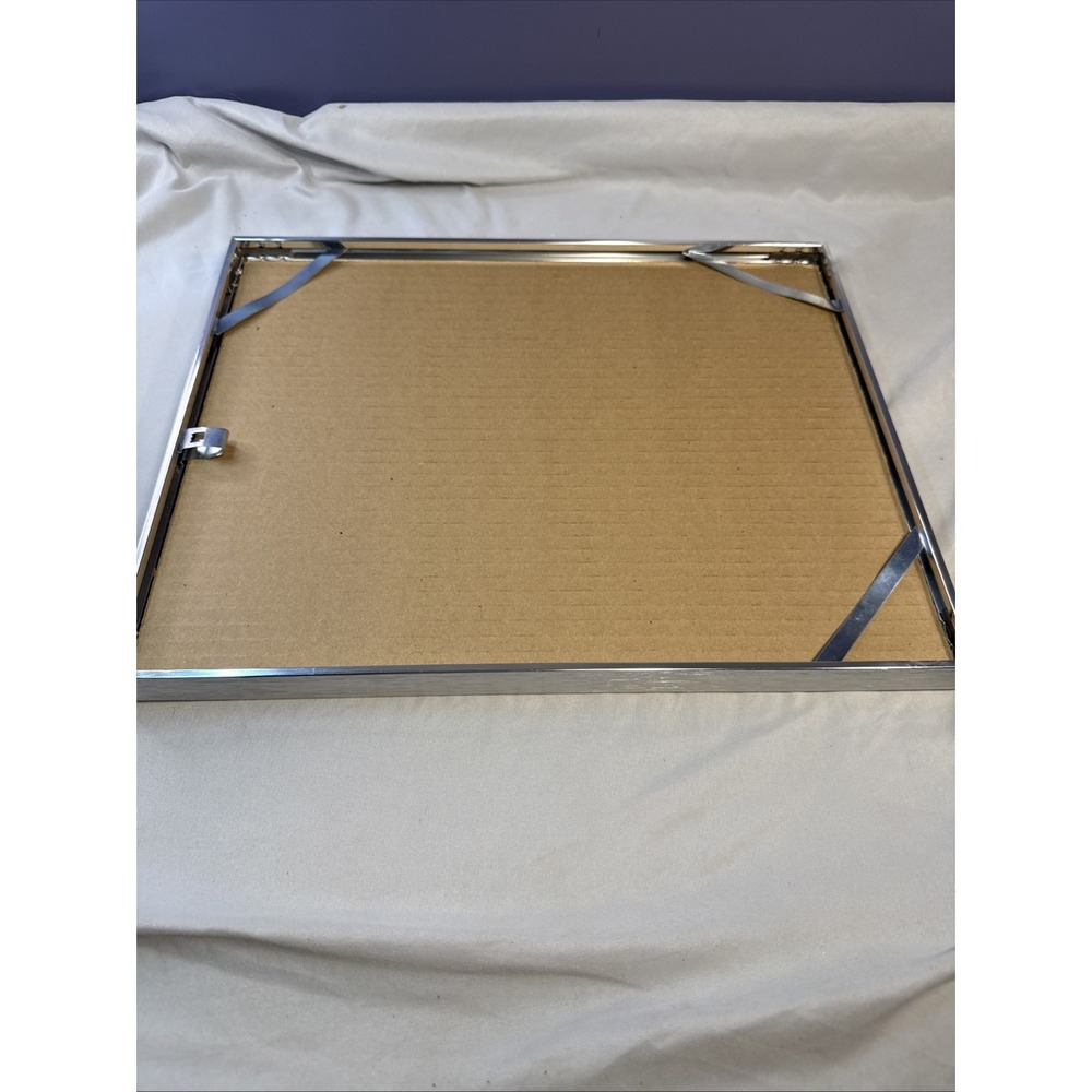 Vintage Silver Chrome Multi-Opening Collage Picture Frame with 7-Window Mat - Picture 5 of 12